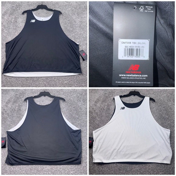 New Balance Other - New Balance Reversible Pennie Jersey ADULT Black White 2XL/3XL NEW